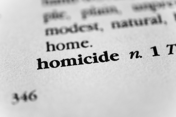 homicide term in dictionary